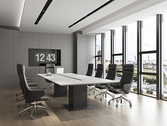 Modern Conference Room Modern Conference Table Modern Office Chair 3d model