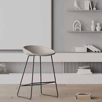 Modern Bar Chair 3d model