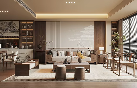Song Style Fengke Restaurant 3d model