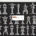 Traditional Stone Outdoor Lights Featuring Various Designs For Garden Decoration