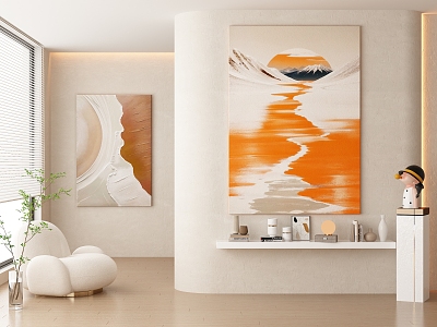 modern decorative painting 3d model