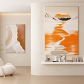 modern decorative painting 3d model