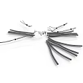 Practical Daily Living Supplies Black And White Cable Straps For Organizing Items