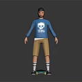 Modern Game Character Man Character 3d model