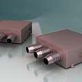 Industrial Equipment with Stainless Steel Casing and Three Exhaust Tubes for Industrial Use