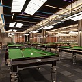 Modern Billiard Room 3d model