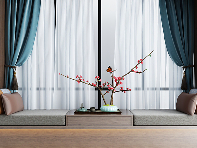 New Chinese-style Bay Window Tatami model