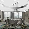 Modern Luxury Open Plan Living And Dining Room Interior Design With Elegant Comfortable Furnishings