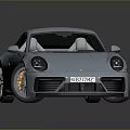 Blue Sports Car With Sleek Modern Design Black Wheels And Reflective Surface