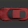 Red Two Door Sports Car With Sleek Design And Silver Alloy Wheels