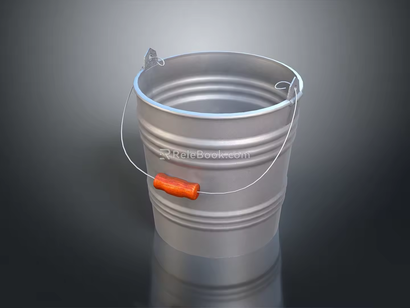 bucket iron bucket mud bucket cement bucket daily necessities 3d model