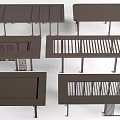 Modern Outdoor Pergola Designs With Metal Frame Slatted Roof And Structures