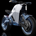 Modern Motorcycle Mercedes Concept Motorcycle 3d model