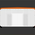 Orange and Gray Modular Station with LRI Logo and Entrance