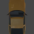Vintage Yellow Sports Car With Black Accents Square Headlights And Retro Design