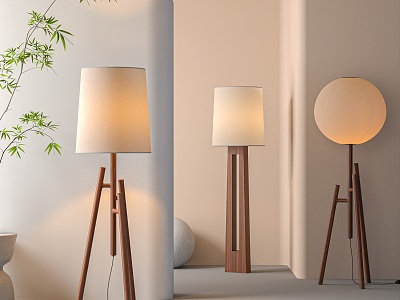 Quiet Floor Lamp 3d model