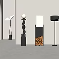 Wind floor lamp 3d model