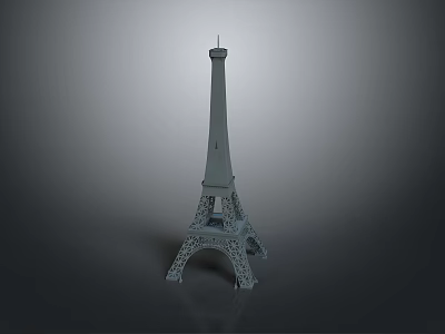 Intricate Eiffel Tower Miniature Model With Detailed Architecture For Decorative 3d model