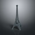 Intricate Eiffel Tower Miniature Model With Detailed Architecture For Decorative 3d model