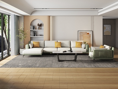 modern living room model