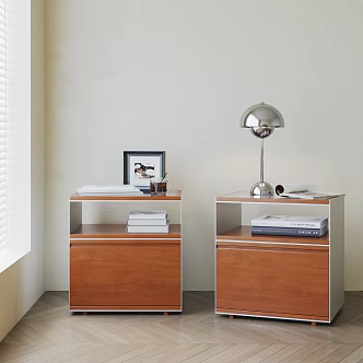 Modern medieval bedside table 3d model