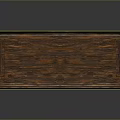 Traditional Wooden Cabinet With Glass Doors Carved Details And Metal Handles