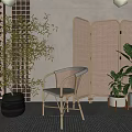 modern screen screen partition partition wall partition precognition brick wall 3d model