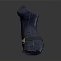 Fashionable Navy Blue Leather Corset Featuring Gold Accents And Elegant Design