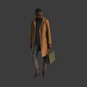 The Man in the Bag Black 3d model