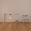 Medical Devices In Healthcare Space Featuring Walker Chair Wall Controls And Wooden Floor