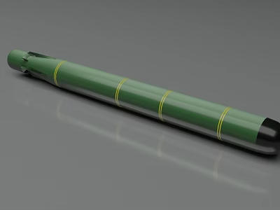 modern missile 3d model