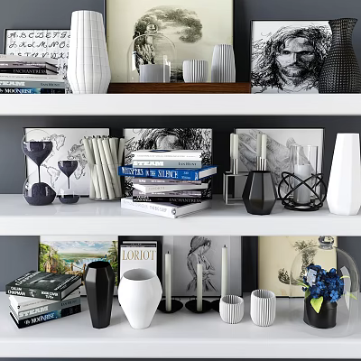 Ornaments combination 3d model Ornaments combination 3d model