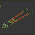 Pipe pliers vise bench vise wrench tool hardware tool processing tool furniture 3d model