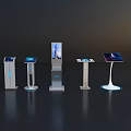 Modern Public Facilities Self Service Kiosks With Interactive Touchscreens And Sleek Design