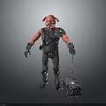 Pig Warrior Character With Armor Holding Chain Hammer And Metal Block