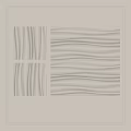 Modern White Wainscoting Wall Decor With Wavy And Striped Textured Panels