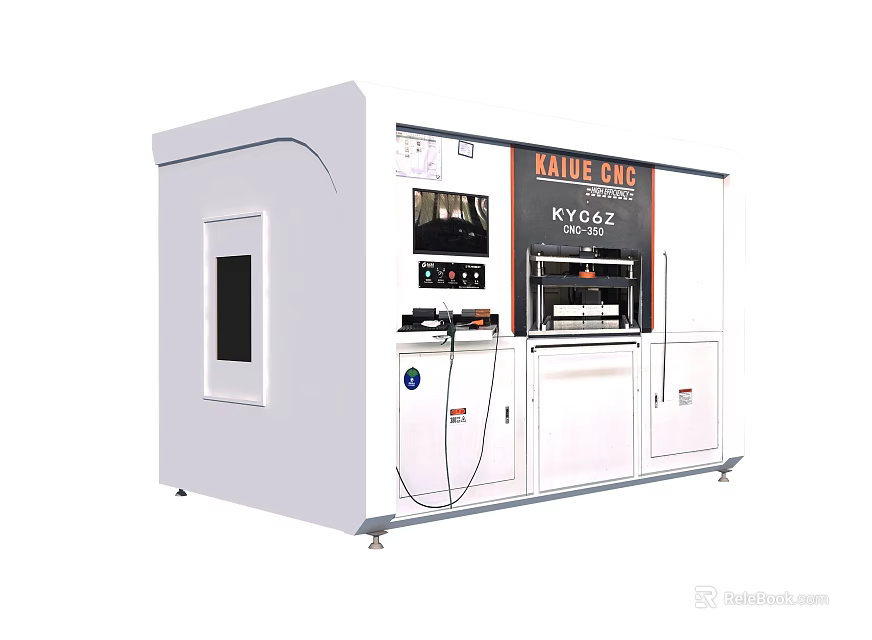 Industrial Equipment KALLE CAR K1002 Model With White Structure And Control Panel 3d model 