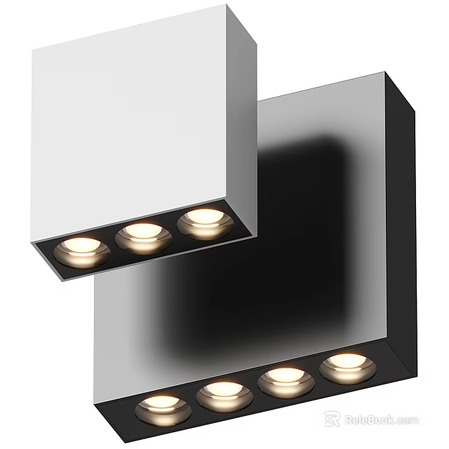 Modern Recessed Downlights And Spotlights For Home Interior Lighting Design 3d model 