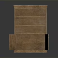 Classic Wooden Bookcase With Open Doors And Multiple Shelves Design