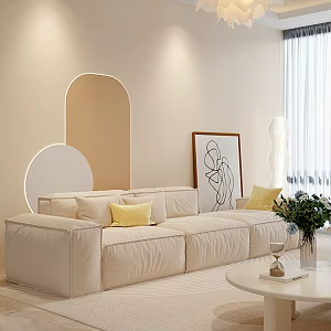 modern living room 3d model