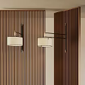 Middle ancient screen partition 3d model