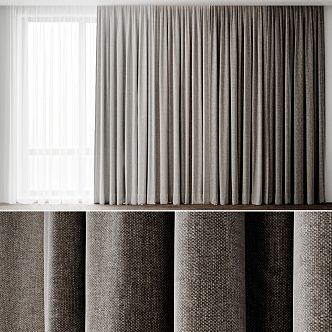 Modern Curtains 3d model