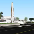 Residential Landscape With Modern Buildings Green Trees Landscaped Gardens And Pedestrian Paths