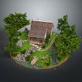 Farmhouse Farmhouse Farmhouse Farmhouse Farmhouse Farmhouse Farmhouse Cartoon House Animation House 3d model