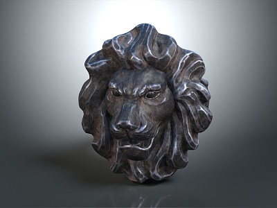 Lion Head Door Ring Lion Door Ring Antique Longmen Handle Shop Head Ring Ancient Door Ring God Beast model