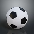Traditional Black and White Soccer Ball Sports Equipment for Training and Games