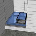Detached Villa Exterior Featuring Gray Walls Glass Floor And Black Metal Frame