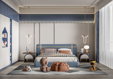 Modern Children's Room 3d model