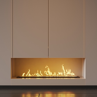 modern fireplace flame electronic fireplace 3d model