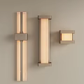 Modern Minimalist Wall Lamps With Metal Frames And Translucent Panels For Interior Decoration